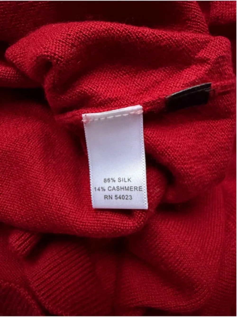 Men's Red V-Neck Sweater
